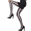 Fever Black and White Striped Tights