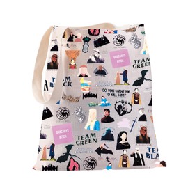 PXTIDY House Of Dragon Tote Bag TV Drama Character Gifts Game Thrones Fans Gifts Thrones Game TV Drama Merch Tote Bag