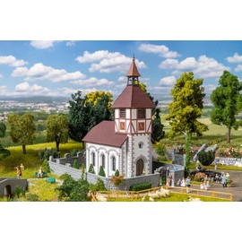 FALLER 130679 - Chiesa del villaggio con Kirchhof, scartamento H0