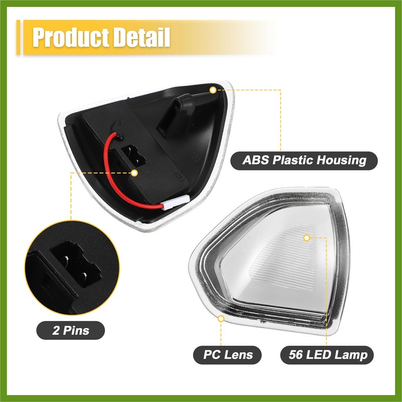 HOPESPANNER LED Side Mirror Turn Signal Indicator Light for Dodge
