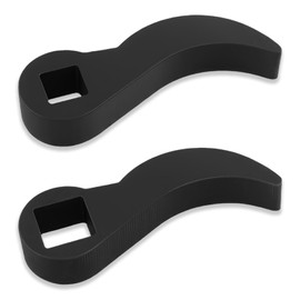 Figpade 2PCS 1/2" & 3/8" Adjustable Pry Bar Wrench Adapter Head,Upgraded Crowbar Adapter Head with Square Interface for Tight Space,Universal Car Tools Half Shaft CV Axle Removal Tool