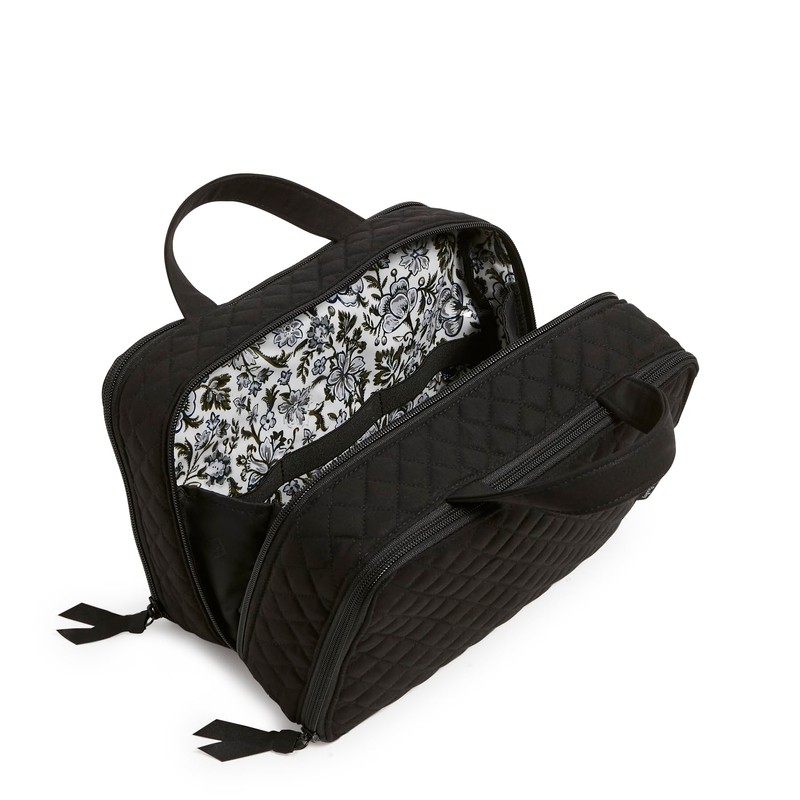 Cotton Ultimate Travel Makeup Organizer Case, Black