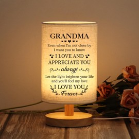 WSYEAR Mothers Day Birthday Gifts for Grandma from Grandkids, Grandma Birthday Gifts Table Lamp for Grandmother Nana Birthday Unique Grandma Gifts