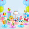 12 Pcs Summer Beach Honeycomb Centerpieces Beach Pool Party Supplies