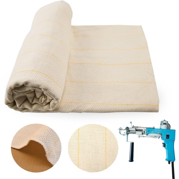157" x 59" Upgraded Overlocking Tufting Cloth with Marked Lines,Large
