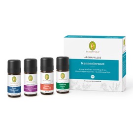 PRIMAVERA Aroma Care Set 4 x 10 ml - Skin Strengthening Oil Organic, Breathing Active Oil Organic, Intimate Care Oil Organic, Body Relaxation Oil Organic - Aroma Oil, Massage Oil, Aromatherapy,