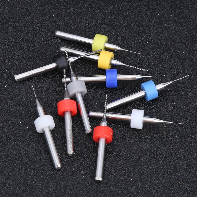 20Pcs Micro Drill Bit Set Alloy Circuit Board Mini Fixed
