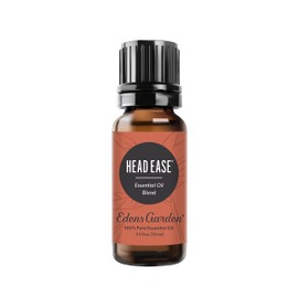 Edens Head Ease Essential Oil Blend- 100% Pure Premium Grade, Undiluted, Natural, Therapeutic, Aromatherapy, The Best for Diffusing, Skin, Face, Humidifiers 10 ml (.33 fl oz)