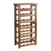 everous Wooden Wine Rack, 7 Tire Floor Wine Storage Rack,