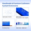 Colored Lash Extensions, 16 Rows Cashmere lash extensions, 0.07 D