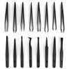 16 Pieces Plastic Antistatic Tweezers, Precise Tweezers Electronic Set Precision
