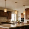 MAYNA 1-Pack Brushed Nickel Ceiling Light Fixture, Simple Silver Mini