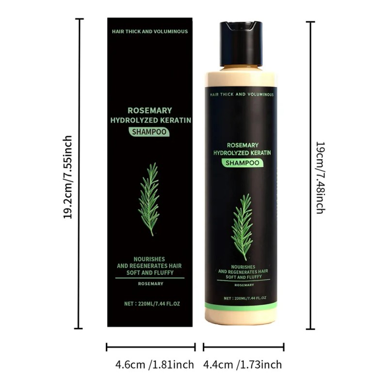Champú Orgánico De Romero El Crecimiento Del Cabello 220ml