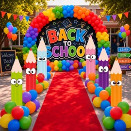 6 Pcs Giant Back to School Decorations Kindergarten Preschool Yard Signs