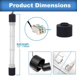 Clear Ray XL Replacement Bulb - ELEFOCUS 6472-841 Pool and Spa Bulb Replacement Compatible with Jacu-zzi and Sun-Dance Sundance Spas ClearRay Purification System (Set of 2)