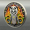 Leafence Sobriety Coin Panda Skeleton Design Sobriety Coin Recovery Addiction