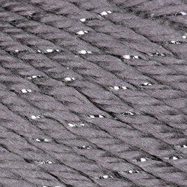 Caron Simply Soft - Hilo de fiesta, 3 onzas, calibre 4, color platino