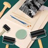 Dadabig Pack of 10 Rubber Brayer Rollers, Rubber Roller Paint