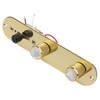 Unxuey Guitar Gold 3 Way Fully Loaded Control Plate Prewired