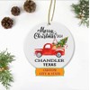 New Home Ornaments 2024 with Custom Name City State Chandler