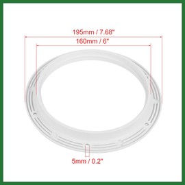 Motoforti 6" Boat White Circular Inspection Hatch Deck with Detachable Cover Long-lasting