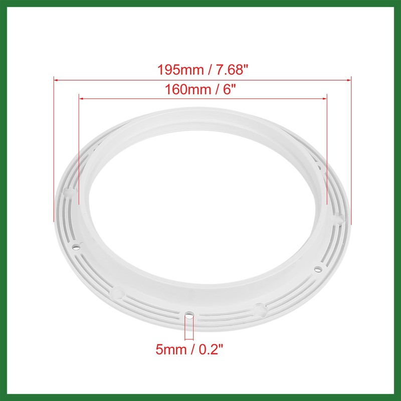 Motoforti 6" Boat White Circular Inspection Hatch Deck with Detachable