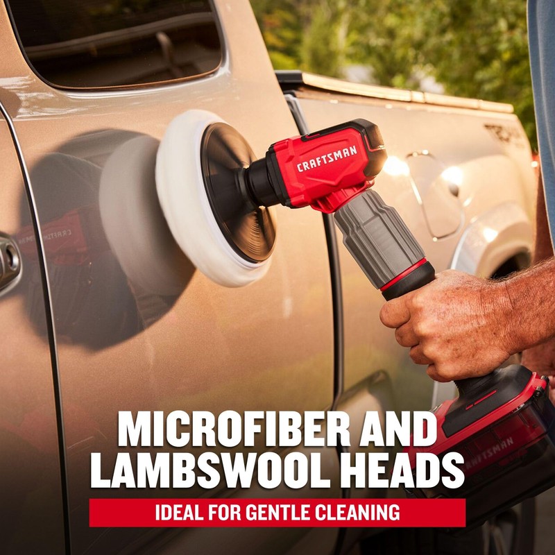 CRAFTSMAN Power Scrubber Microfiber Brush Set for V20 Cordless 2-in-1