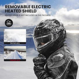 ILM Motorcycle Helmets Full Face with Anti-Fog Pinlock for Cascos para Motos Snowmobile Mens Women Heated Shield Compatible DOT Model 129