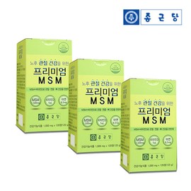 Chong Kun Dang Premium MSM Vitamin D Zinc 120 tablets, 3 bottles, 6 months supply / 종근당 프리미엄 MSM 비타민D 아연 120정 3병 6개월분