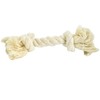 PetEdge 2 Knot White Tug Rope Bone Medium (7 inch)