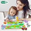 Jumbo Wooden Puzzles, Wild Animals Puzzle Board Educational Toy for