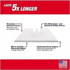 Milwaukee NEW General Purpose Utility Blades, 5-pack by Milwaukee, High Quality, Free Ship