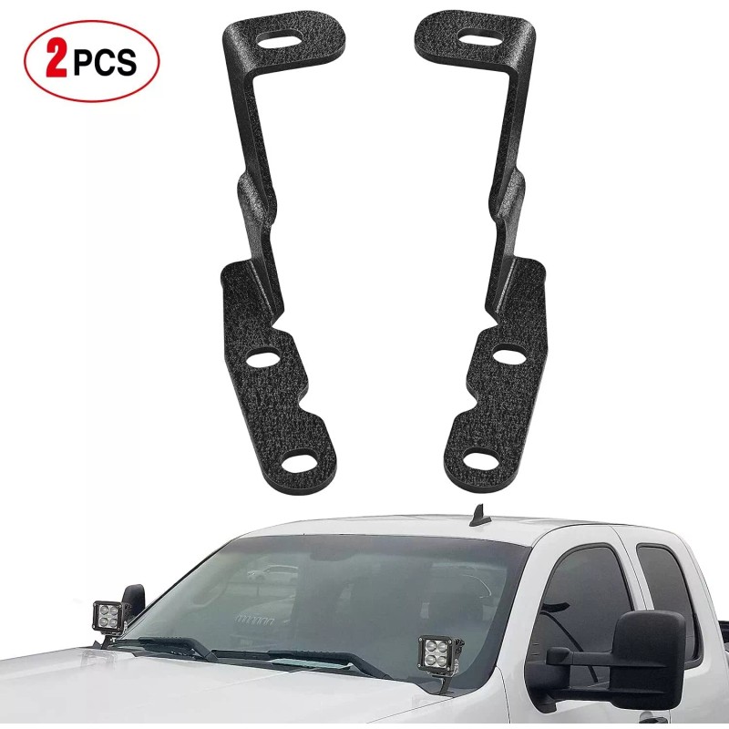 Nilight Ditch LED Work Lights Hood Mount Brackets for 2007-2013