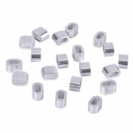 0.16 inch (4 mm) Wire Sleeve W Half Sleeve W 0.2 inch (4 mm) Sleeve Double 0.2 inch (4 mm) Sleeve W/ 0.2 inch (4 mm) Wire Caulking Sleeves (50 Pieces)