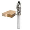 Sinoprotools Bottom Bearing Compression Spiral Flush Trim Router Bit 1/4