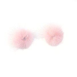 SiAura Material ® - 5 x Pompoms Diameter 30 mm Pink