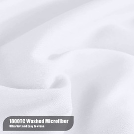 MOONQUEEN 2-Pack Baby Fitted Crib Sheets - Soft Breathable Microfiber Toddler Nursery Sheet Set for Boys and Girls, Fits Standard Size Crib Mattress 28 x 52 x 8in, White