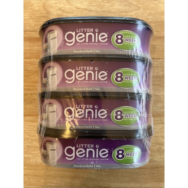 Litter Genie 4 Pack Litter Genie Cat Litter Disposal System