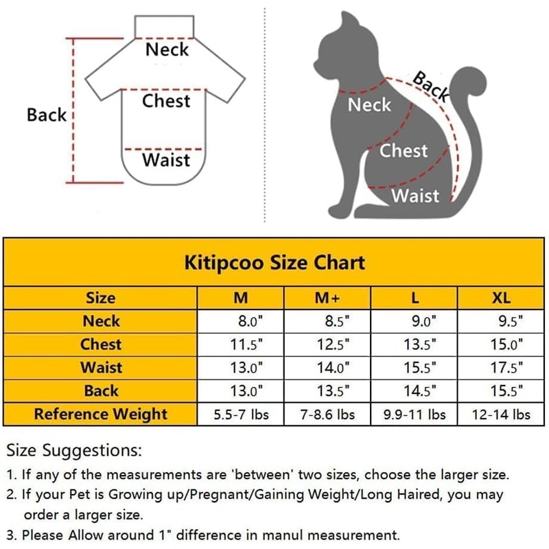 Kitipcoo Sphynx Cat Clothes Sleeveless Bodysuit Elastic Hairless Cat Pajamas