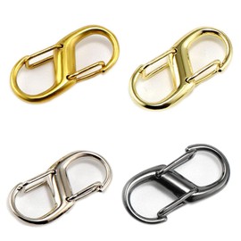 Ieron 6 Pcs Universal Adjustable Metal Buckles for Chain Strap Bag, Chain Shortener for Daily Replacement and Use, Small Clip Multicolored