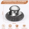 5Pcs Steel Wool Scrubber with Replacement Wire Sponge Pads Set,