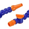 uxcell 4Pcs G3/8" Thread Flexible Water Oil Coolant Pipe Hose,
