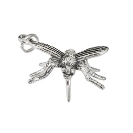 Large Mosquito Insect Bug 3D 925 Solid Sterling Silver Charm Pendant Bracelet Jewelry Making Supply