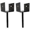 Automotive Authority U Shaped 4x4 Deck Post Concrete Anchor Spike