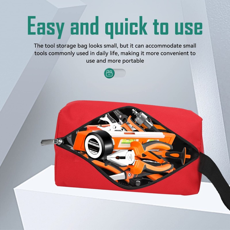 Pack of 2 Small Portable Tool Bag 600D Polyester 25