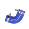 Jecoupoon F04-6006 90° Elbow Hose Silicone Rubber w/Clamps Compatible with