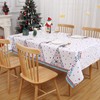 JOLLYTOP Tablecloth Christmas Table Decoration Waterproof Table Cloth with Xmas