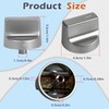 5 Pack Stove Knob Replacement W10850015 W11239985 Compatible with Whirlpool