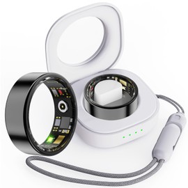 findtime Smart Ring Schlaftracker Smartringe für Herren Fitness Tracker Ring Pulsmesser Smartringe für Damen Fitness Ring mit Schrittzähler Aktivitätstracker Smart Ring Android iOS IP68 Wasserdicht