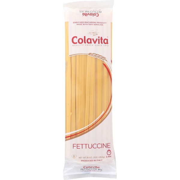 Colavita Pasta, Fettuccine, 16 Ounce (Pack of 20)
